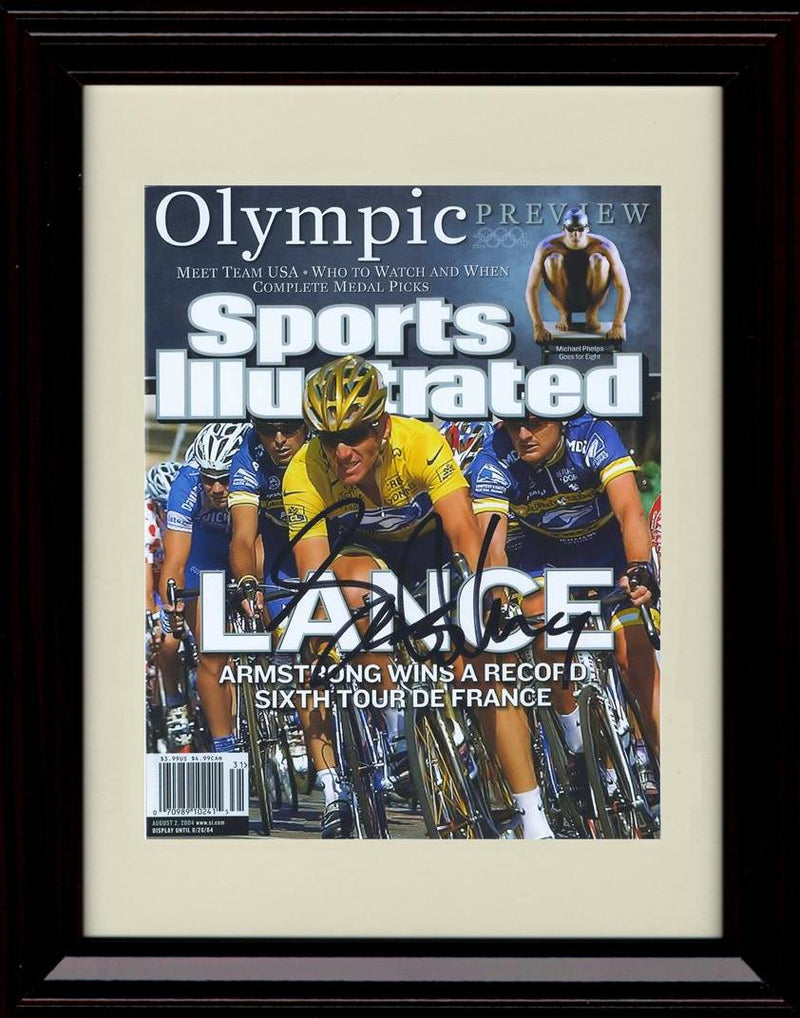 8x10 Framed Lance Armstrong Autograph Promo Print - Lance Framed Print - Other FSP - Framed   