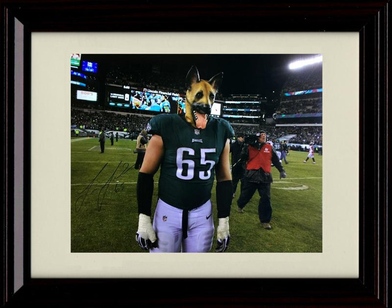 8x10 Framed Lane Johnson - Philadelphia Eagles Autograph Promo Print - Underdog Framed Print - Pro Football FSP - Framed   
