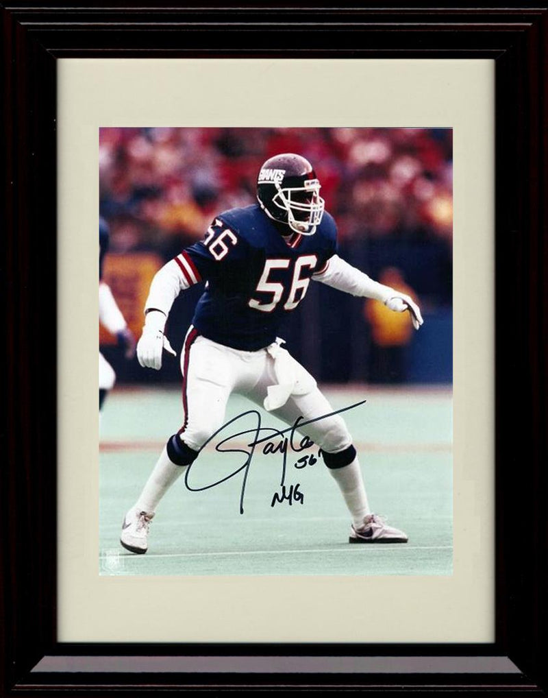 8x10 Framed Lawrence Taylor - New York Giants Autograph Promo Print - Ready for Action Framed Print - Pro Football FSP - Framed   