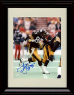 8x10 Framed Louis Lipps - Pittsburgh Steelers Autograph Promo Print - Running The Ball Framed Print - Pro Football FSP - Framed   