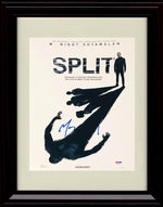 8x10 Framed M Night Shyamalan Autograph Promo Print - Split Framed Print - Movies FSP - Framed   