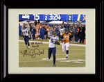 16x20 Framed Malcolm Smith - New England Patriots Autograph Promo Print - Running And Pointing SB XLVIII MVP Gallery Print - Pro Football FSP - Gallery Framed   