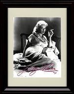 Framed Mamie Van Doren Autograph Promo Print - Smoking Framed Print - Movies FSP - Framed   