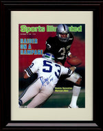 8x10 Framed Marcus Allen - Oakland Raiders Autograph Promo Print - Sports Illustrated  Cover Rookie Year Framed Print - Pro Football FSP - Framed   