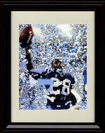 Framed Marlin Jackson - Indianapolis Colts Autograph Promo Print - Confetti Shot Framed Print - Pro Football FSP - Framed   