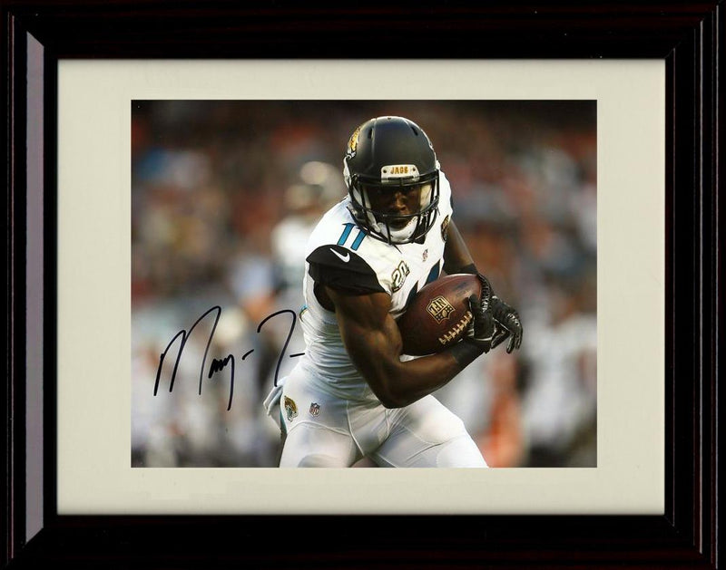 8x10 Framed Marqise Lee - Jacksonville Jaguars Autograph Promo Print - Front View With Ball Framed Print - Pro Football FSP - Framed   