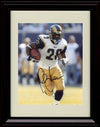 Unframed Marshall Faulk - Los Angeles Rams Autograph Promo Print - Running The Ball Unframed Print - Pro Football FSP - Unframed   