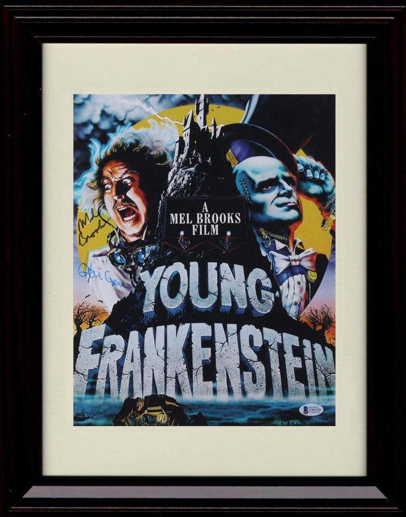 8x10 Framed Mel Brooks and Teri Garr Autograph Promo Print - Young Frankenstein Framed Print - Movies FSP - Framed   