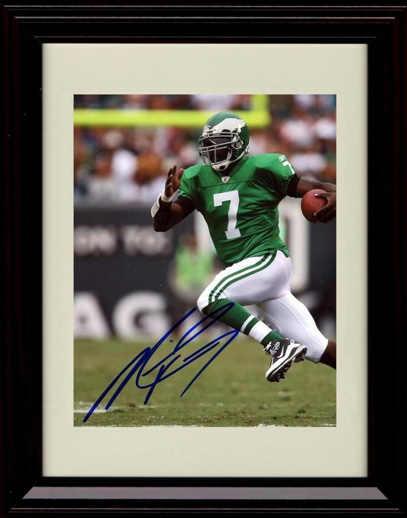 Unframed Michael Vick - Philadelphia Eagles Autograph Promo Print - Running The Ball Unframed Print - Pro Football FSP - Unframed   