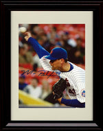 Unframed Mike Pelfrey - Releasing The Pitch - New York Mets Autograph Replica Print Unframed Print - Baseball FSP - Unframed   