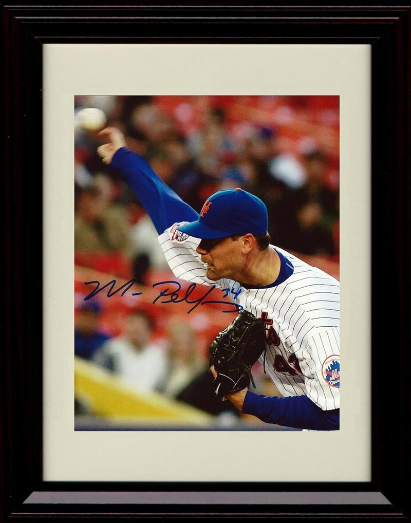 Unframed Mike Pelfrey - Releasing The Pitch - New York Mets Autograph Replica Print Unframed Print - Baseball FSP - Unframed   