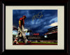 Unframed Mike Trout - Clouds at City Field - Los Angeles Angels Autograph Replica Print Unframed Print - Baseball FSP - Unframed   