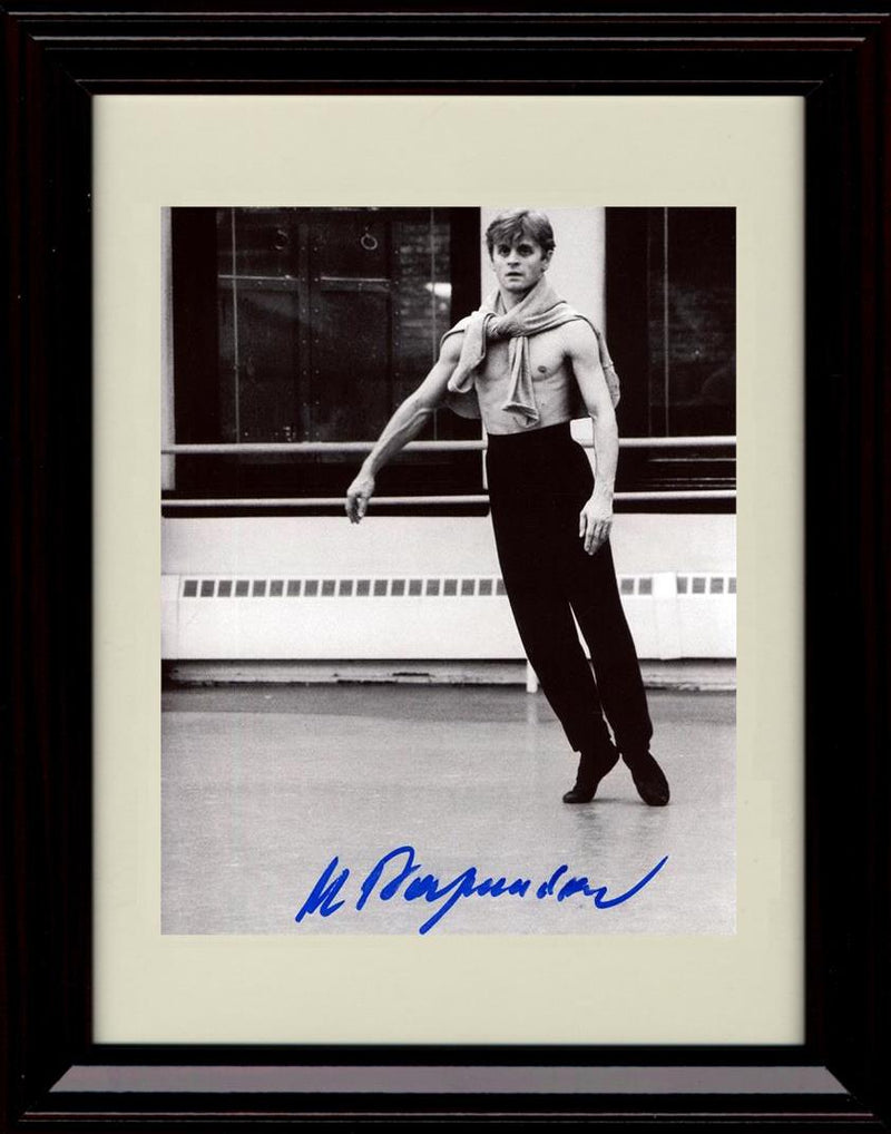 8x10 Framed Mikhail Baryshnikov Autograph Promo Print - Sweater tied around neck Framed Print - Movies FSP - Framed   