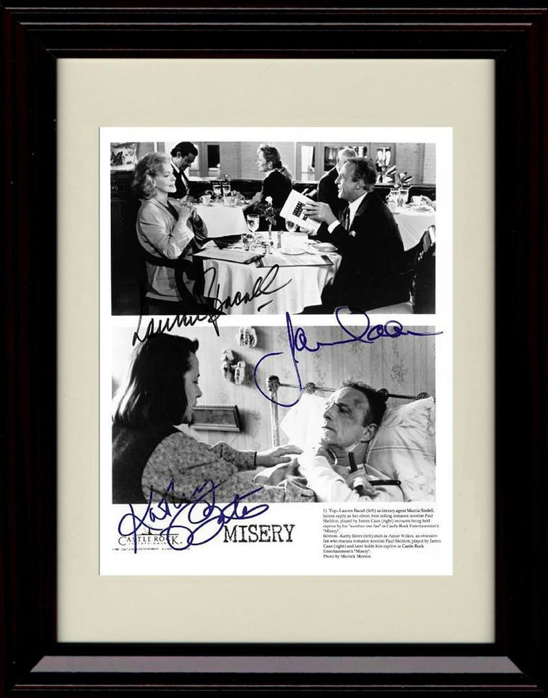 16x20 Framed Misery Autograph Promo Print - Cast Black and White Gallery Print - Movies FSP - Gallery Framed   