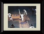 Framed 8x10 Mookie Wilson and Bill Buckner - The Curse - Boston Red Sox Autograph Replica Print Framed Print - Baseball FSP - Framed   