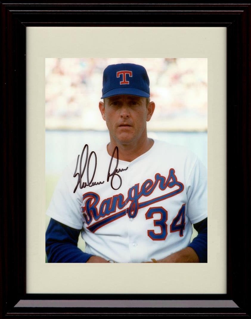 Framed 8x10 Nolan Ryan - Close Up Class Of 93 - Texas Rangers Autograph Replica Print Framed Print - Baseball FSP - Framed   