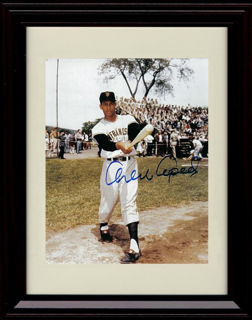 Framed 8x10 Orlando Cepeda - Swing Pose - Pittsburgh Pirates Autograph Replica Print Framed Print - Baseball FSP - Framed   