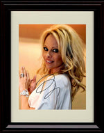 8x10 Framed Pamela Anderson Autograph Promo Print - Portrait Framed Print - Other FSP - Framed   