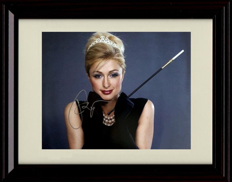 8x10 Framed Paris Hilton Autograph Promo Print - Smoking Framed Print - Other FSP - Framed   