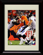 Unframed Peyton Manning - Denver Broncos Autograph Promo Print - Dropping Back For The Pass Unframed Print - Pro Football FSP - Unframed   