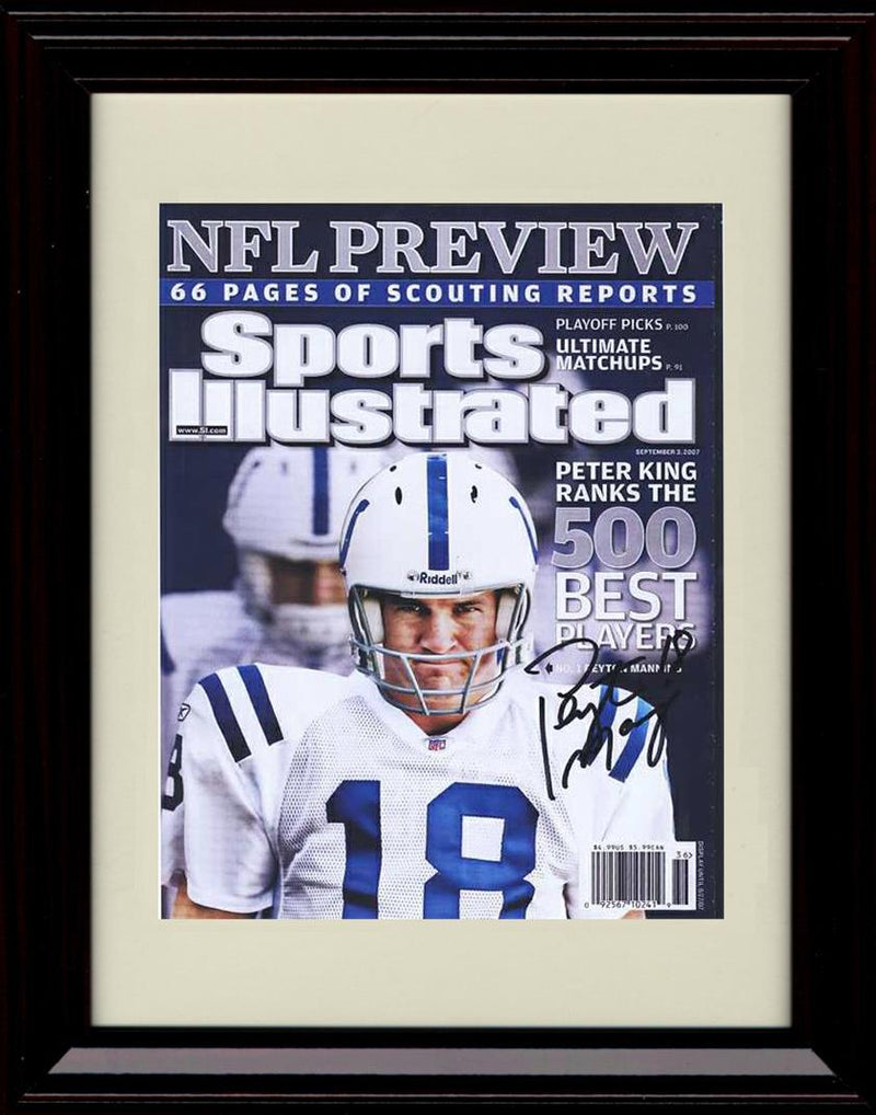 Unframed Peyton Manning - Indianapolis Colts Autograph Promo Print - NFL Preview Unframed Print - Pro Football FSP - Unframed   