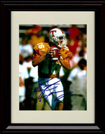 Unframed Peyton Manning Autograph Promo Print - Tennessee Volunters- In the Pocket Unframed Print - College Football FSP - Unframed   