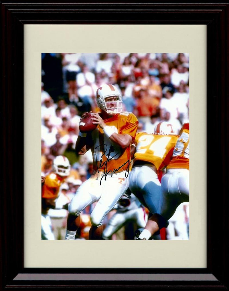 Unframed Peyton Tennessee Volunters Autograph Promo Print - Manning- Looking Deep Unframed Print - College Football FSP - Unframed   