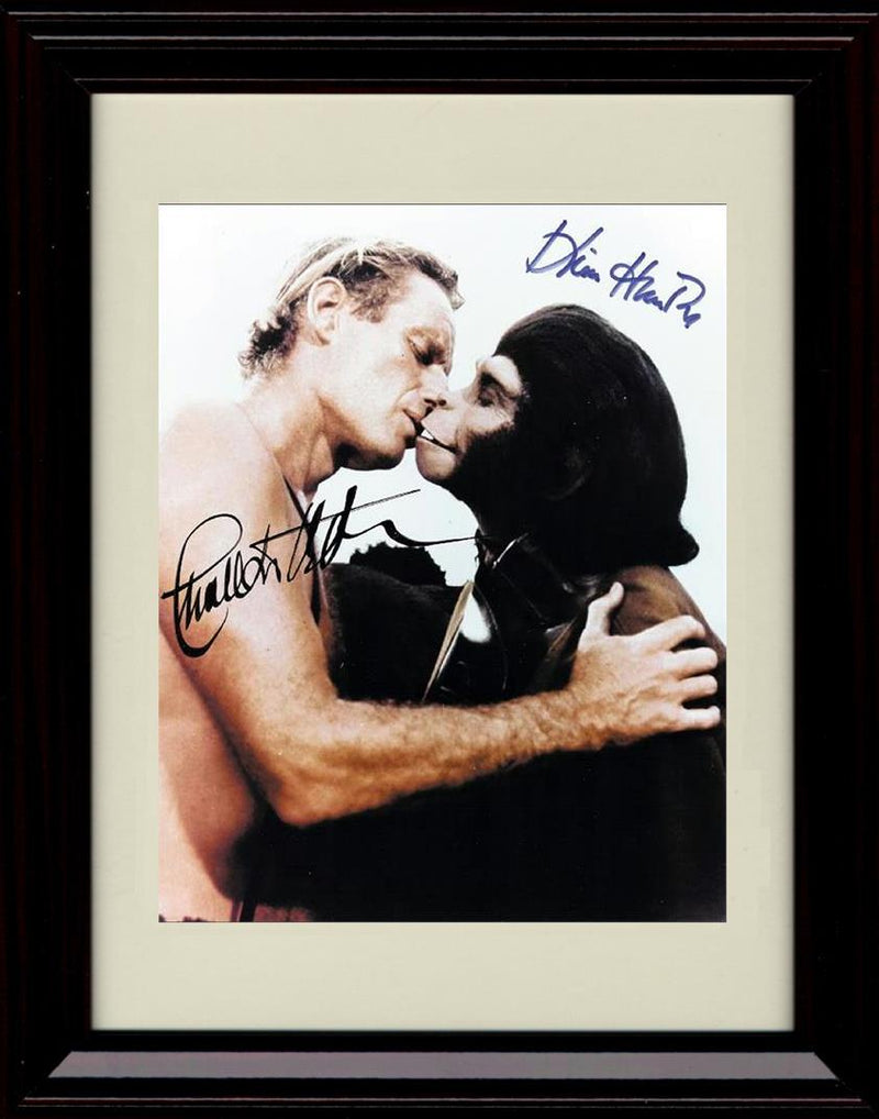 16x20 Framed Planet Of The Apes Autograph Promo Print - Charleton Heston Gallery Print - Movies FSP - Gallery Framed   