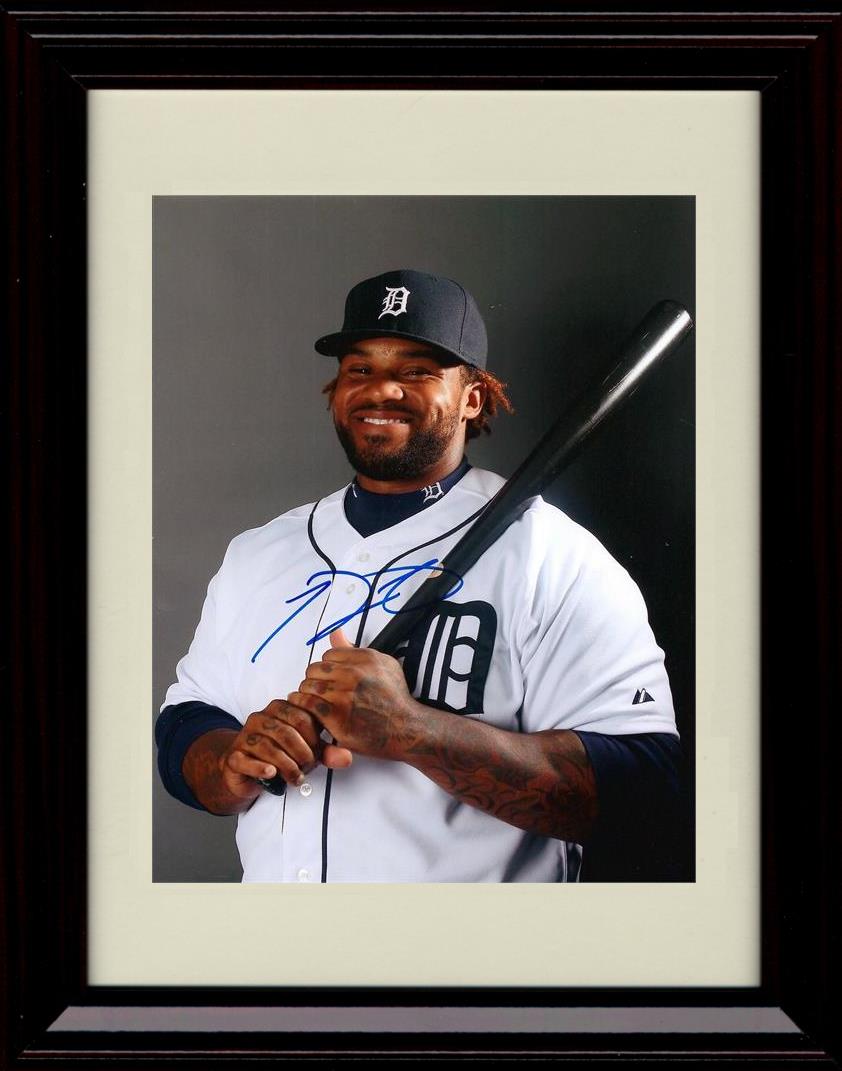 Framed 8x10 Prince Fielder - Bat Pose - Detroit Tigers Autograph Replica Print Framed Print - Baseball FSP - Framed   