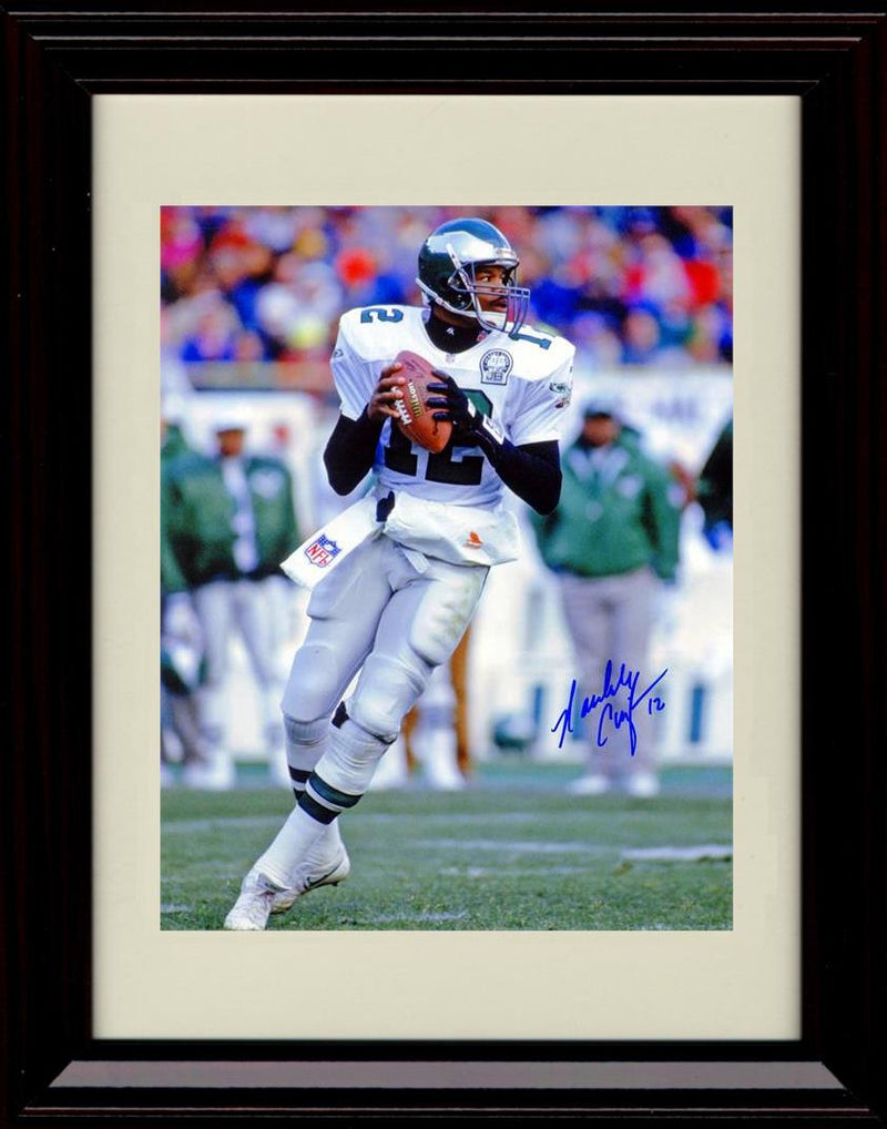 8x10 Framed Randall Cunningham - Philadelphia Eagles Autograph Promo Print - Ready To Pass Framed Print - Pro Football FSP - Framed   