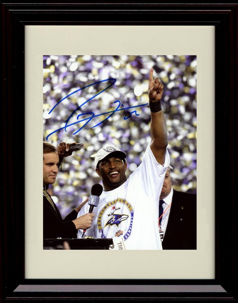 Unframed Ray Lewis - Baltimore Ravens Autograph Promo Print - Number One Unframed Print - Pro Football FSP - Unframed   