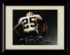 8x10 Framed Reggie Bush - New Orleans Saints Autograph Promo Print - Back Of Jersey View Framed Print - Pro Football FSP - Framed   