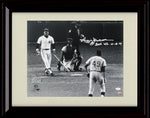 Unframed Reggie Jackson - At Bat 1977 World Series 3 HR Black and White - New York Yankees Autograph Replica Print Unframed Print - Baseball FSP - Unframed   