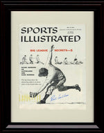 Framed 8x10 Richie Ashburn - 1958 Sports Illustrated Cover - Philadelphia Phillies Autograph Replica Print Framed Print - Baseball FSP - Framed   