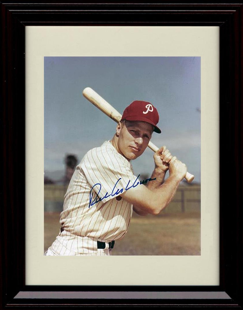 Unframed Richie Ashburn - Bat Pose - Philadelphia Phillies Autograph Replica Print Unframed Print - Baseball FSP - Unframed   