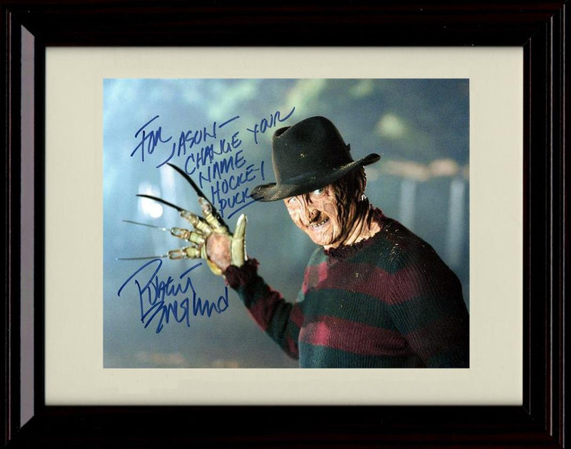 Framed Robert Englund Autograph Promo Print - Landscape Framed Print - Movies FSP - Framed   