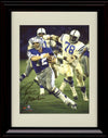 8x10 Framed Roger Staubach - Dallas Cowboys Autograph Promo Print - Avoiding The Rush Framed Print - Pro Football FSP - Framed   