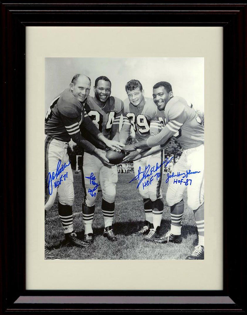 16x20 Framed Million Dollar Backfield - San Francisco 49ers Autograph Promo Print - HOF Year Gallery Print - Pro Football FSP - Gallery Framed   