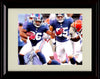 8x10 Framed Saquon Barkley - New York Giants Autograph Promo Print - On The Run Framed Print - Pro Football FSP - Framed   