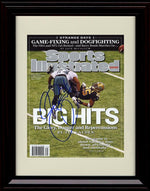 8x10 Framed Sheldon Brown - Philadelphia Eagles Autograph Promo Print - Sports Illustrated Cover Big Hits Framed Print - Pro Football FSP - Framed   