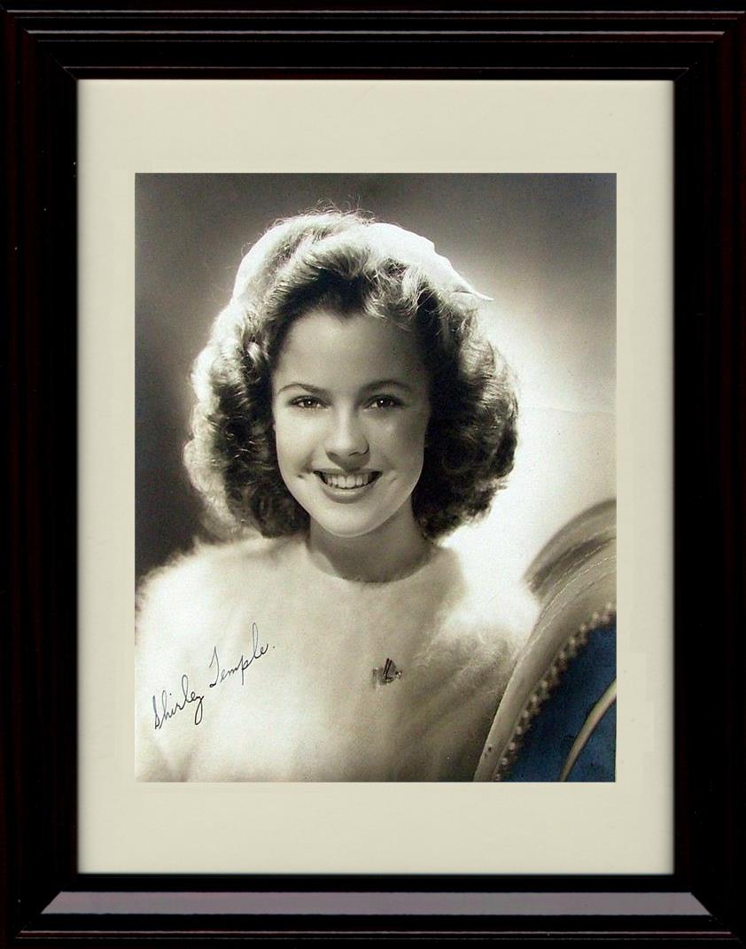 Unframed Shirley Temple Autograph Promo Print - Portrait Unframed Print - Movies FSP - Unframed   