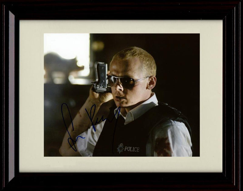 8x10 Framed Simon Pegg Autograph Promo Print - Hot Fuzz Framed Print - Movies FSP - Framed   
