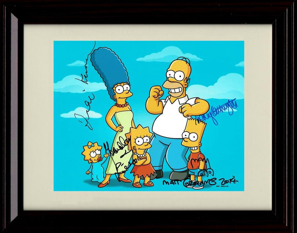 Unframed Simpsons Cast Autograph Promo Print - Landscape Unframed Print - Television FSP - Unframed   