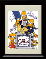 8x10 Framed Simpsons Cast Autograph Promo Print - TV Framed Print - Television FSP - Framed   