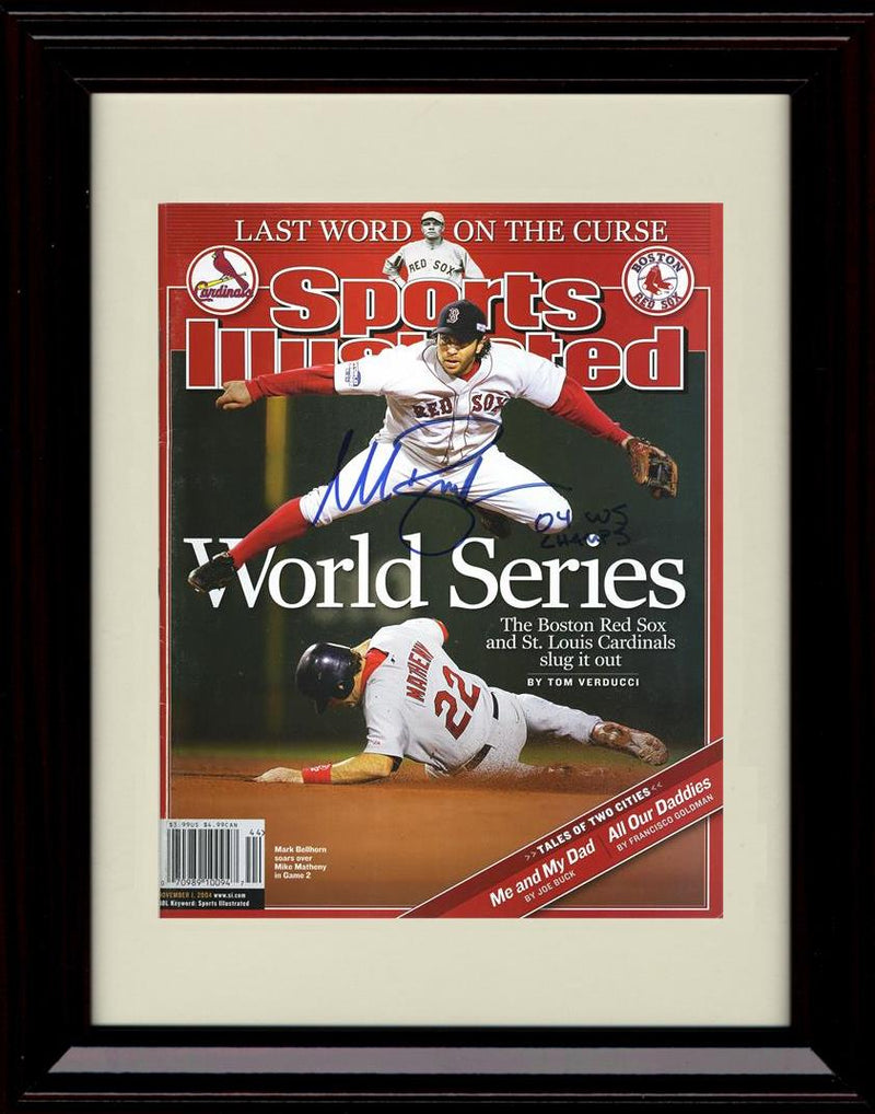 Unframed Mark Bellhorn - Curse Reversed - 2004 World Series - Boston Red Sox Autograph Replica Print Unframed Print - Baseball FSP - Unframed   