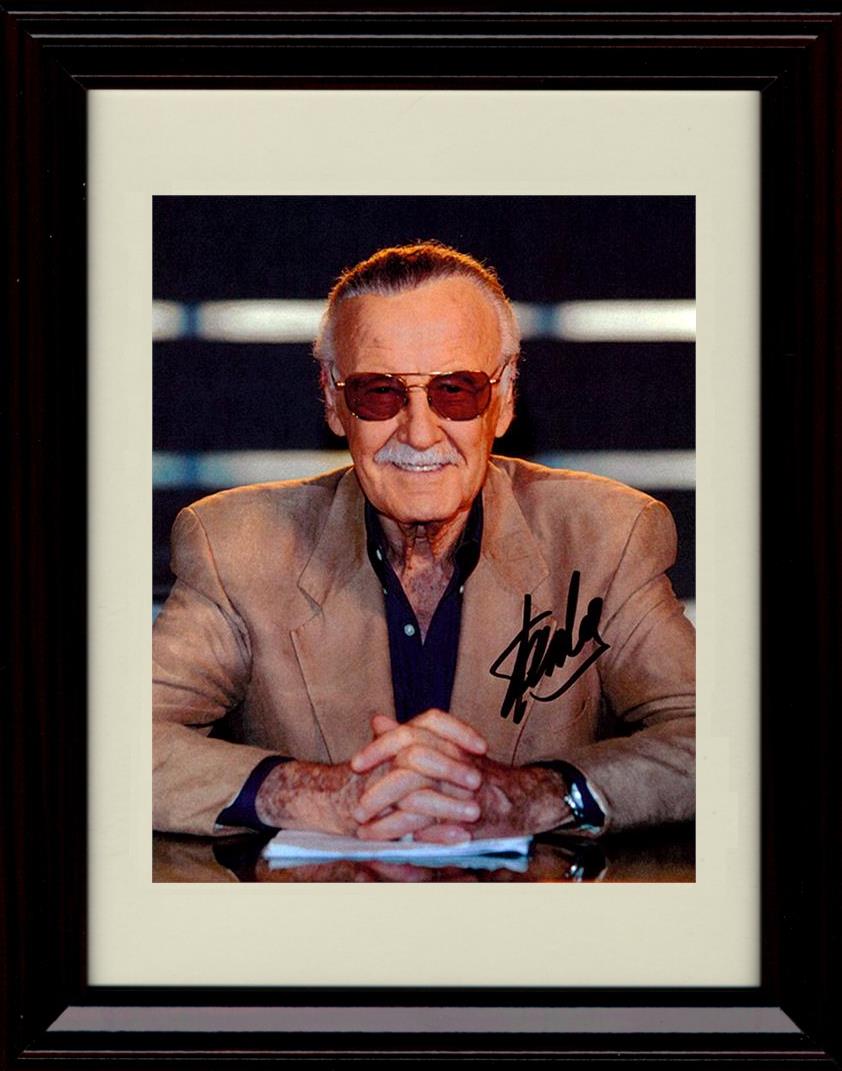Unframed Stan Lee Autograph Promo Print - At the Desk Unframed Print - Movies FSP - Unframed   