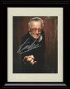 Framed Stan Lee Autograph Promo Print - Portrait Framed Print - Movies FSP - Framed   