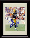 8x10 Framed Sterling Sharpe - Green Bay Packers Autograph Promo Print - On The Field Framed Print - Pro Football FSP - Framed   