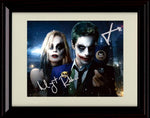 Framed Suicide Squad Margot Robbie and Jared Leto Autograph Promo Print - Suicide Squad Framed Print - Movies FSP - Framed   