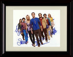 8x10 Framed The Big Bang Theory Cast Autograph Promo Print - Landscape Framed Print - Television FSP - Framed   